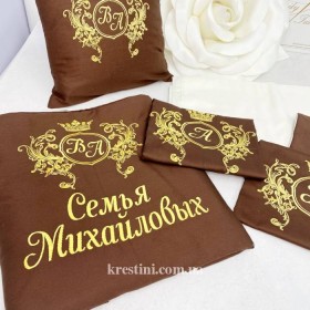 Постельное бельё из сатина "Семья влюблённых"